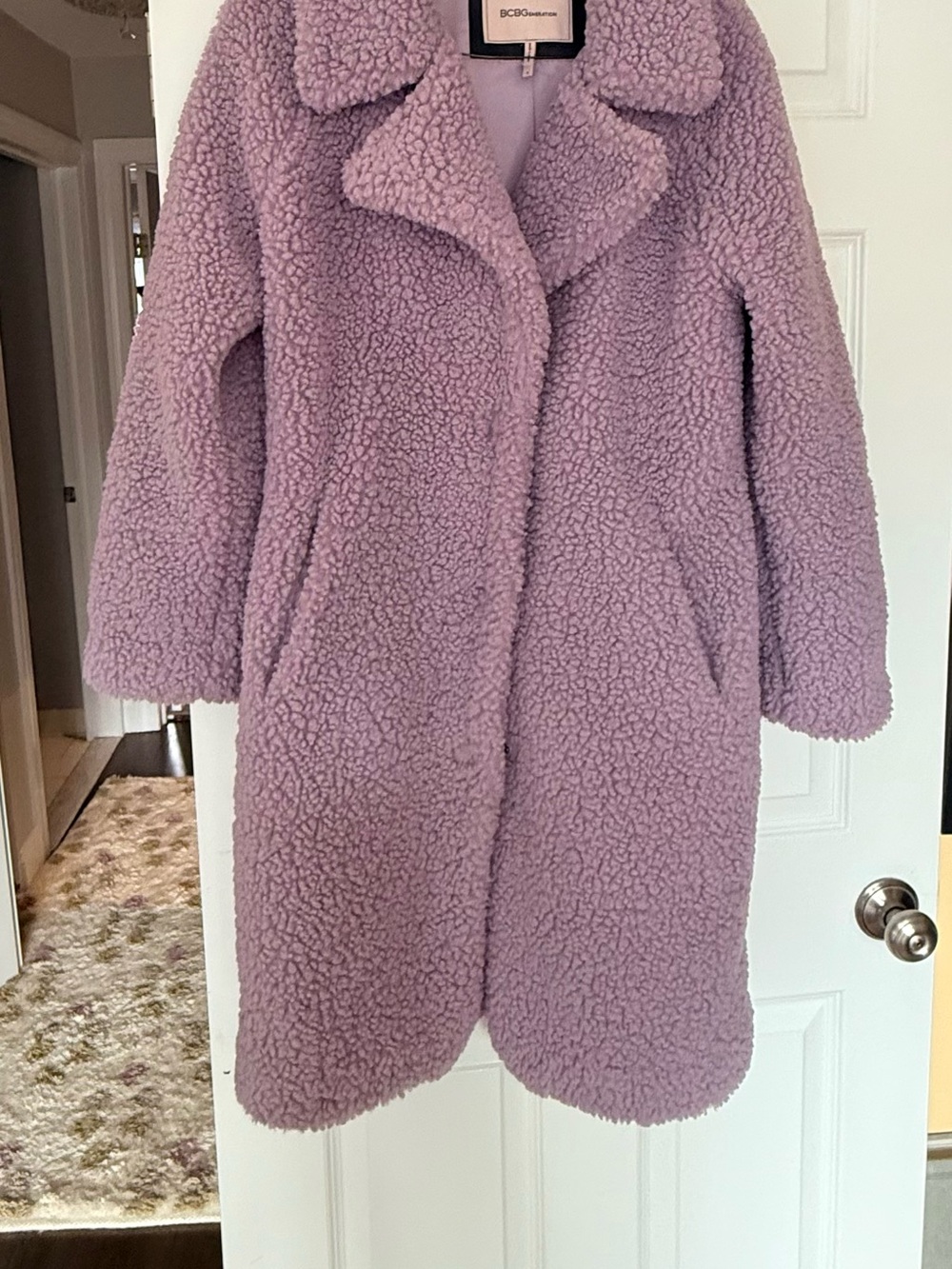 BCBGeneration Lavender Teddy Coat